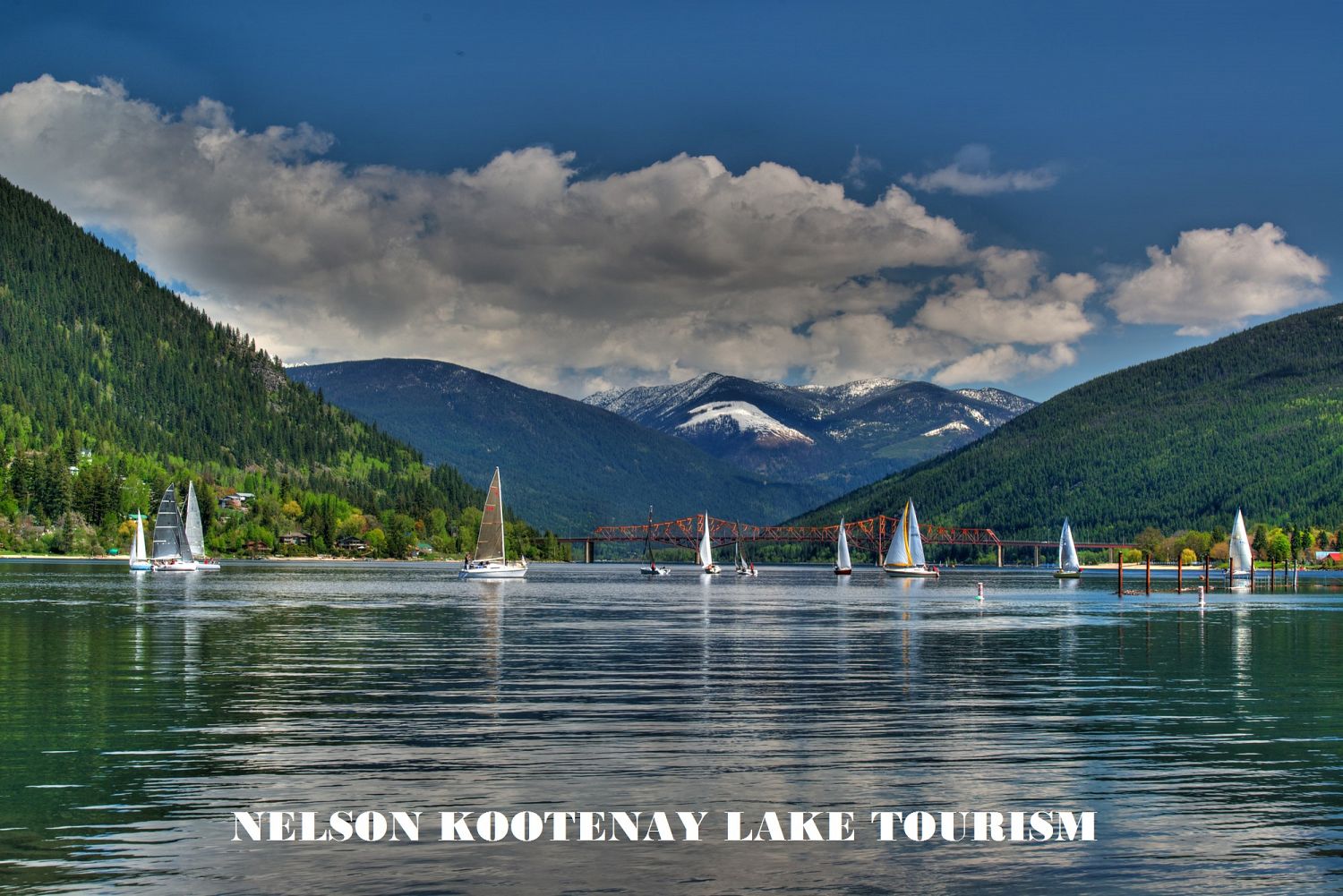 Sailing regatta on Kootenay Lake