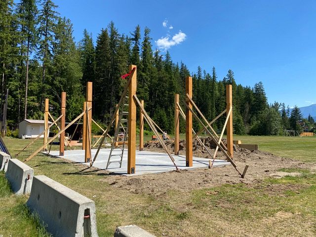Supports are going up!